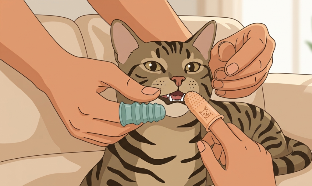 ¿Por qué le huele mal la boca a mi gato? causas y remedios dedales gato
