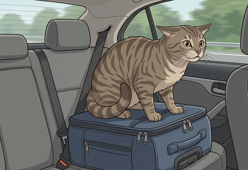 cómo llevar a un gato en el coche sin que llore