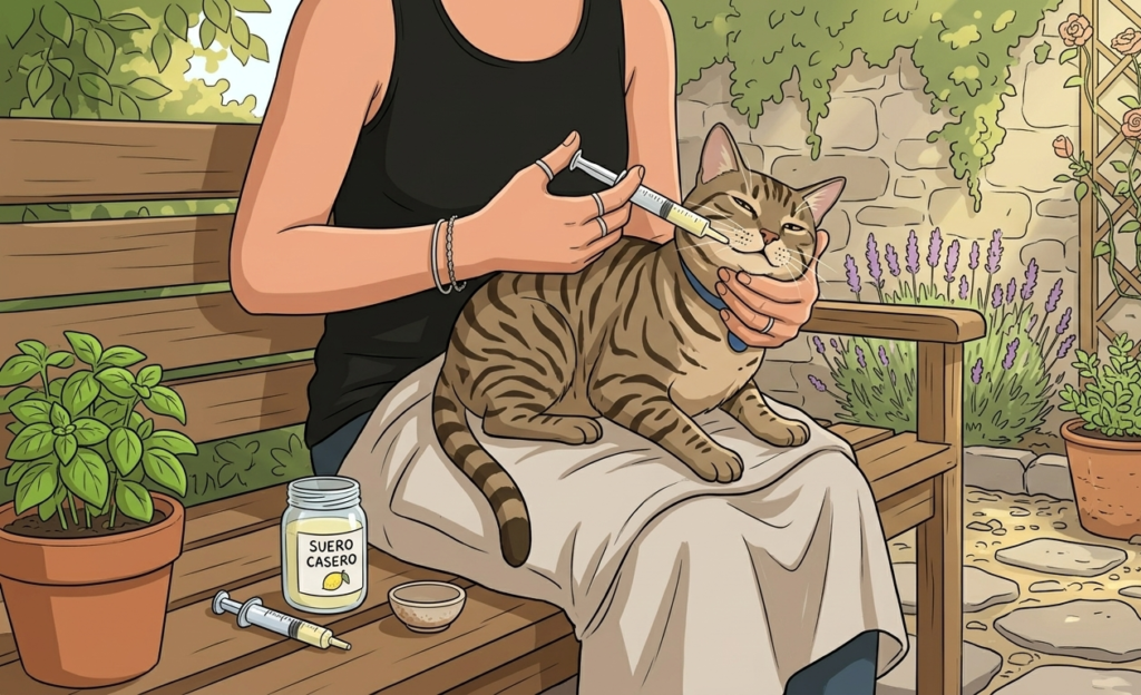 Cómo hacer suero casero para gatos: Receta de emergencia y dosis administrando suero gato