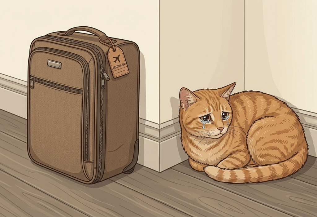 gato estresado