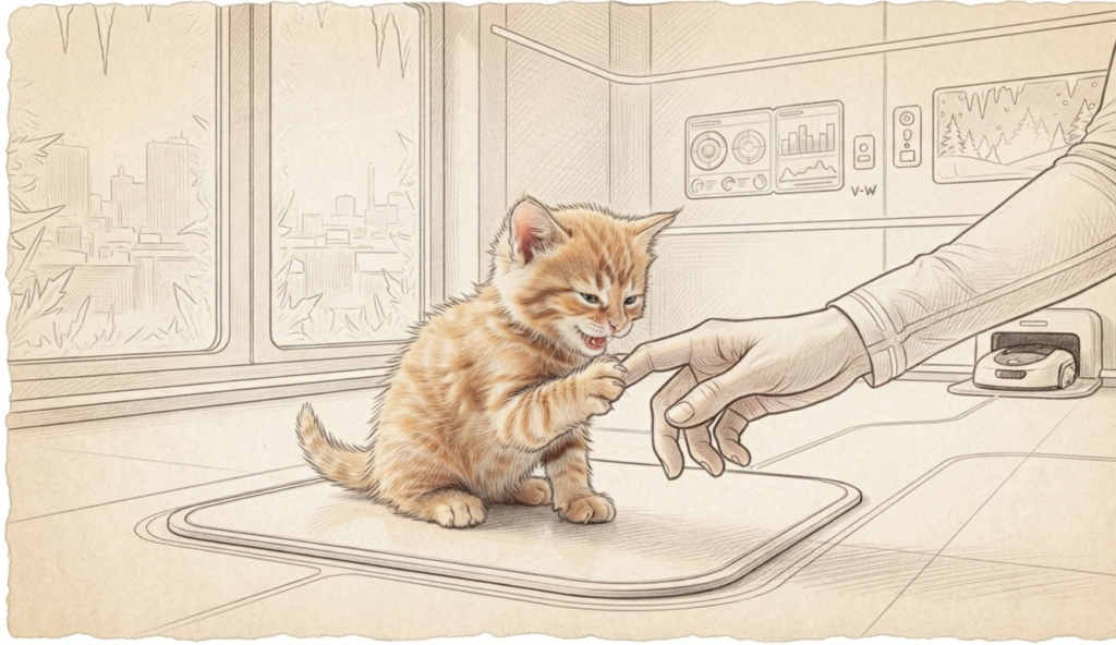 cómo jugar con un gato bebé de 2 meses
