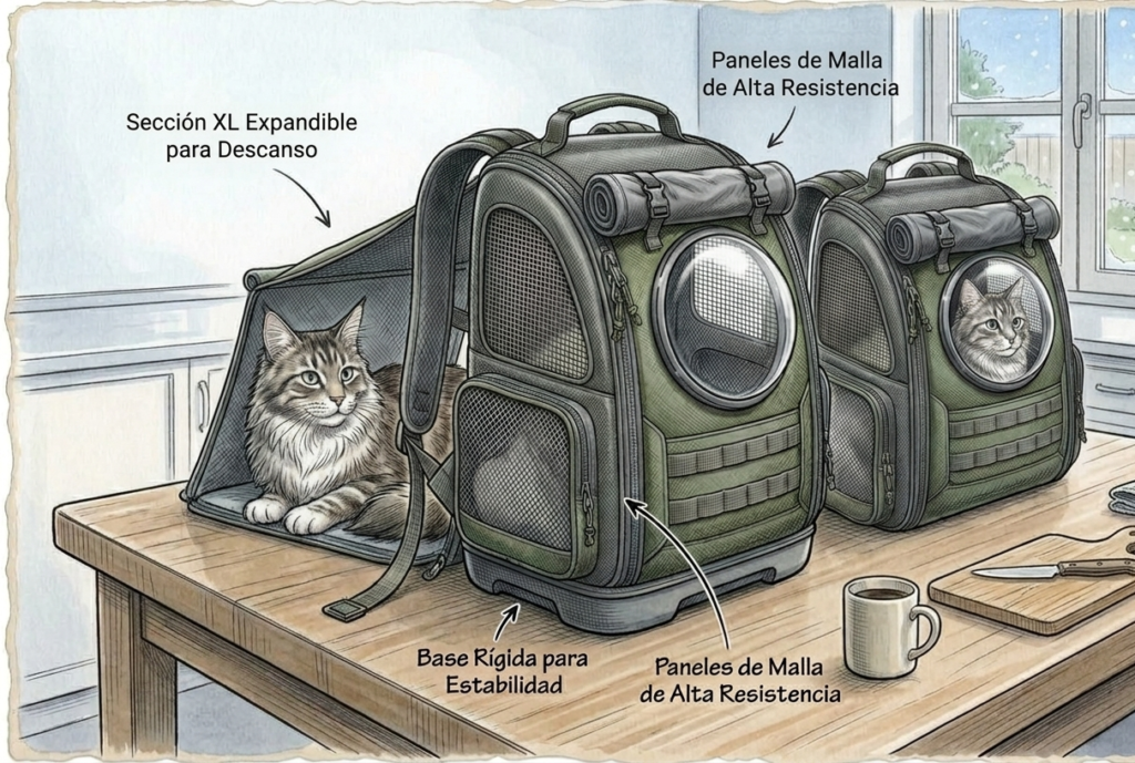 Mochilas gateras: Opiniones, análisis y comparativa de modelos para viajar con tu michi mochila xl